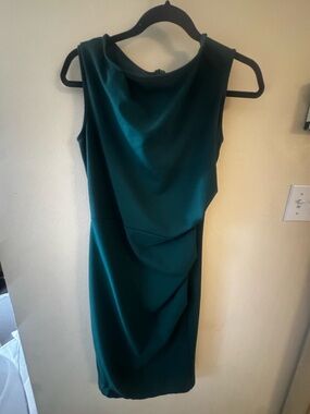 Miusol Teal Sleeveless Midi Sheath Dress